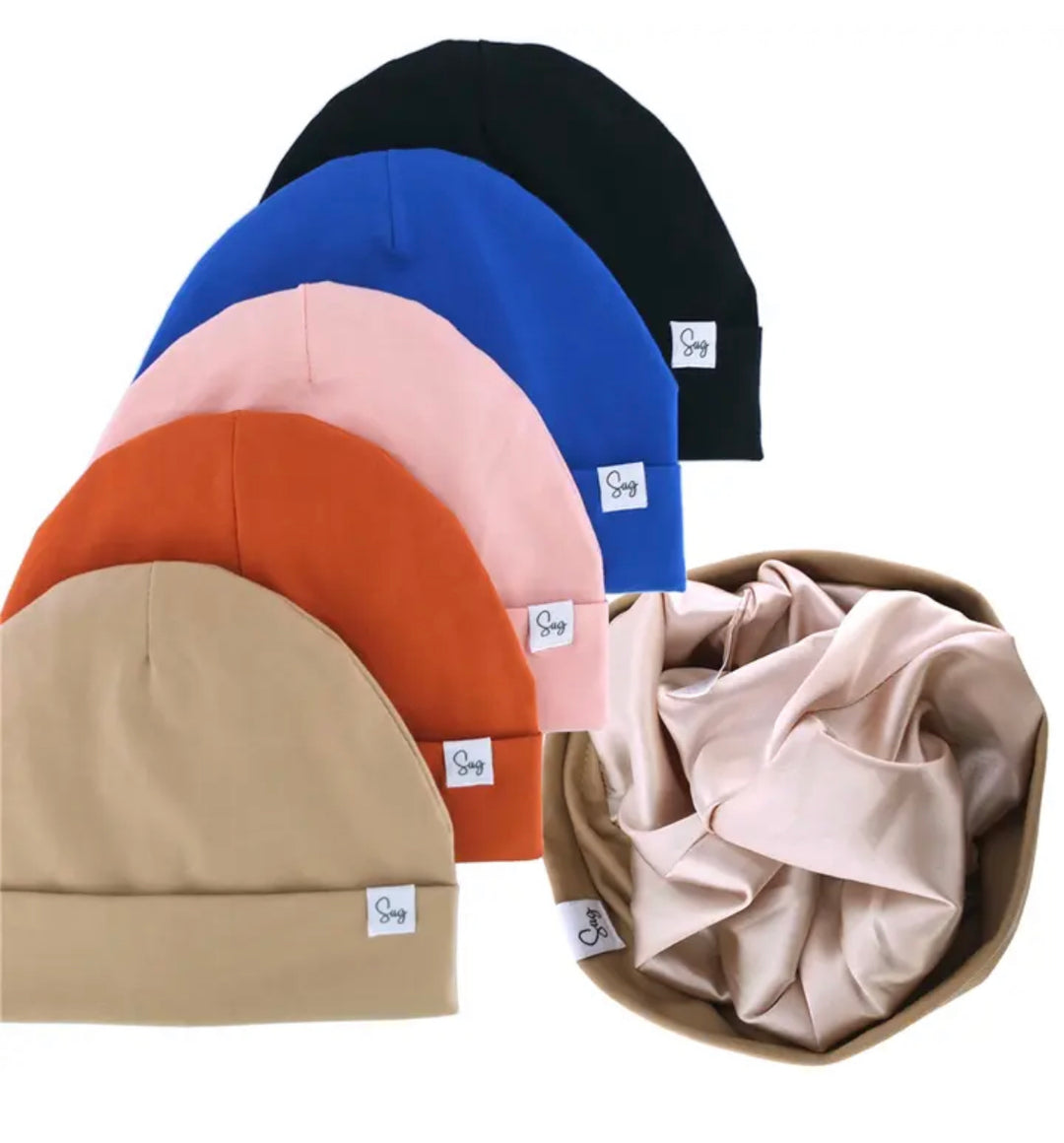 Satin lined hats