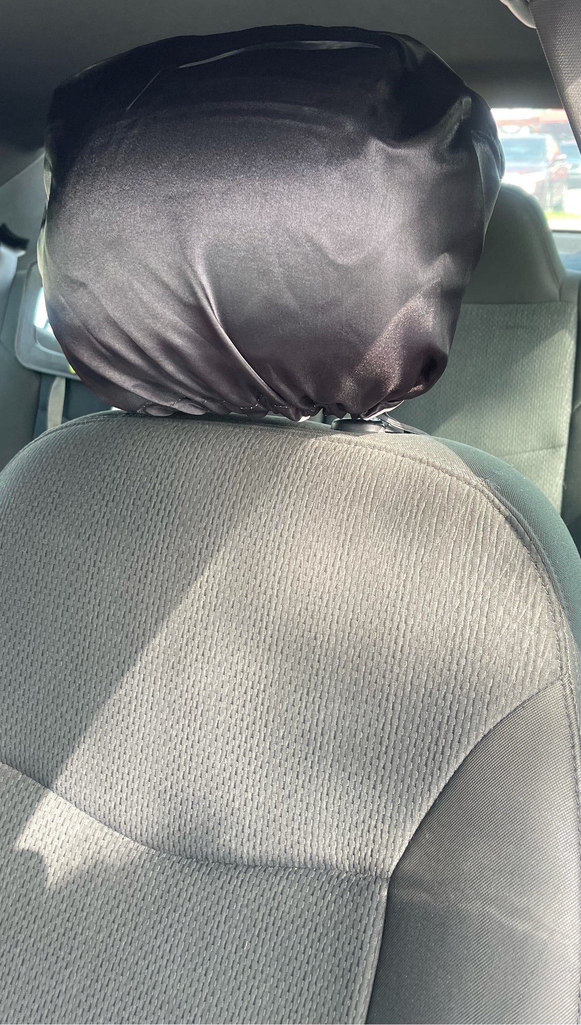 Double-Sided Satin Car Headrest Covers (Pack of 2) – KnotlessKay